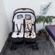 ЛЯТНА ПОСТЕЛКА ЗА БЕБЕШКА КОЛИЧКА ЗА БЛИЗНАЦИ ЕДНОРОГ И ЯГОДИ