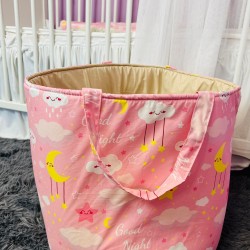 Кош за играчки Розови облаци